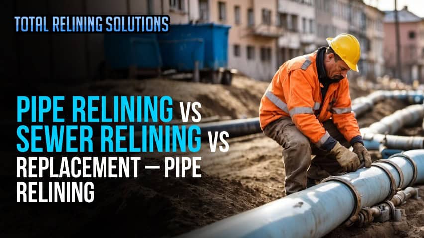 Pipe Relining Vs Sewer Relining Vs Replacement – Pipe Relining